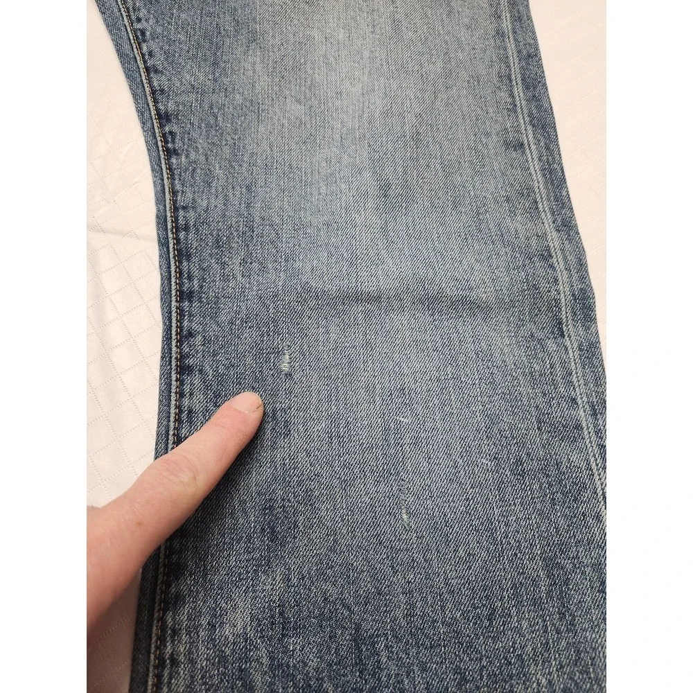 Denim & Supply RL Jeans Mens 33x30 Blue Bootcut Distressed USA Flag Denim Pants - Picture 3 of 16